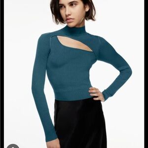 Black cut out long sleeve